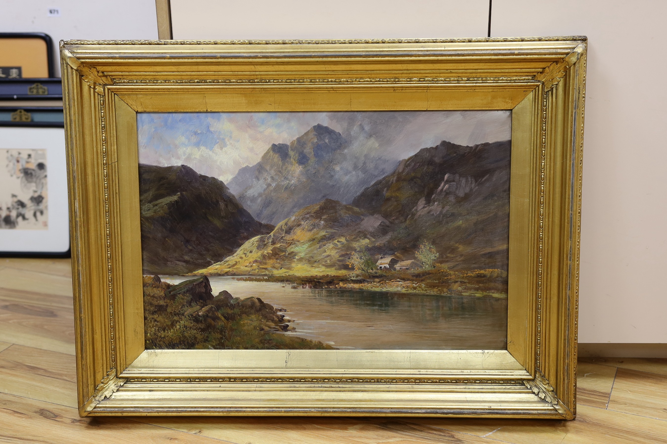 W. Richards (Jamieson), oil on canvas, 'Ballinluig', signed, 40 x 60cm